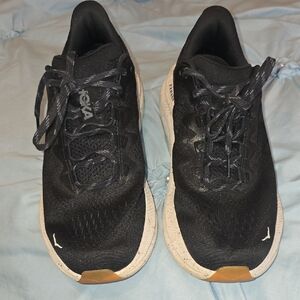 Hoka One One Black Sneakers with White Accents